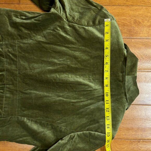 apostrophe luxury is a state of mind Green Velvet Blazer Lace 12P Corporate Goth - Picture 11 of 16